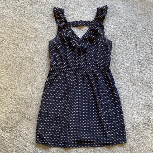 Anthropologie THML Equestrian Horse Pony Ruffle Pullover Animal Print Dress - L - Picture 4 of 8